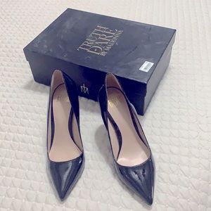 Black patent high heels